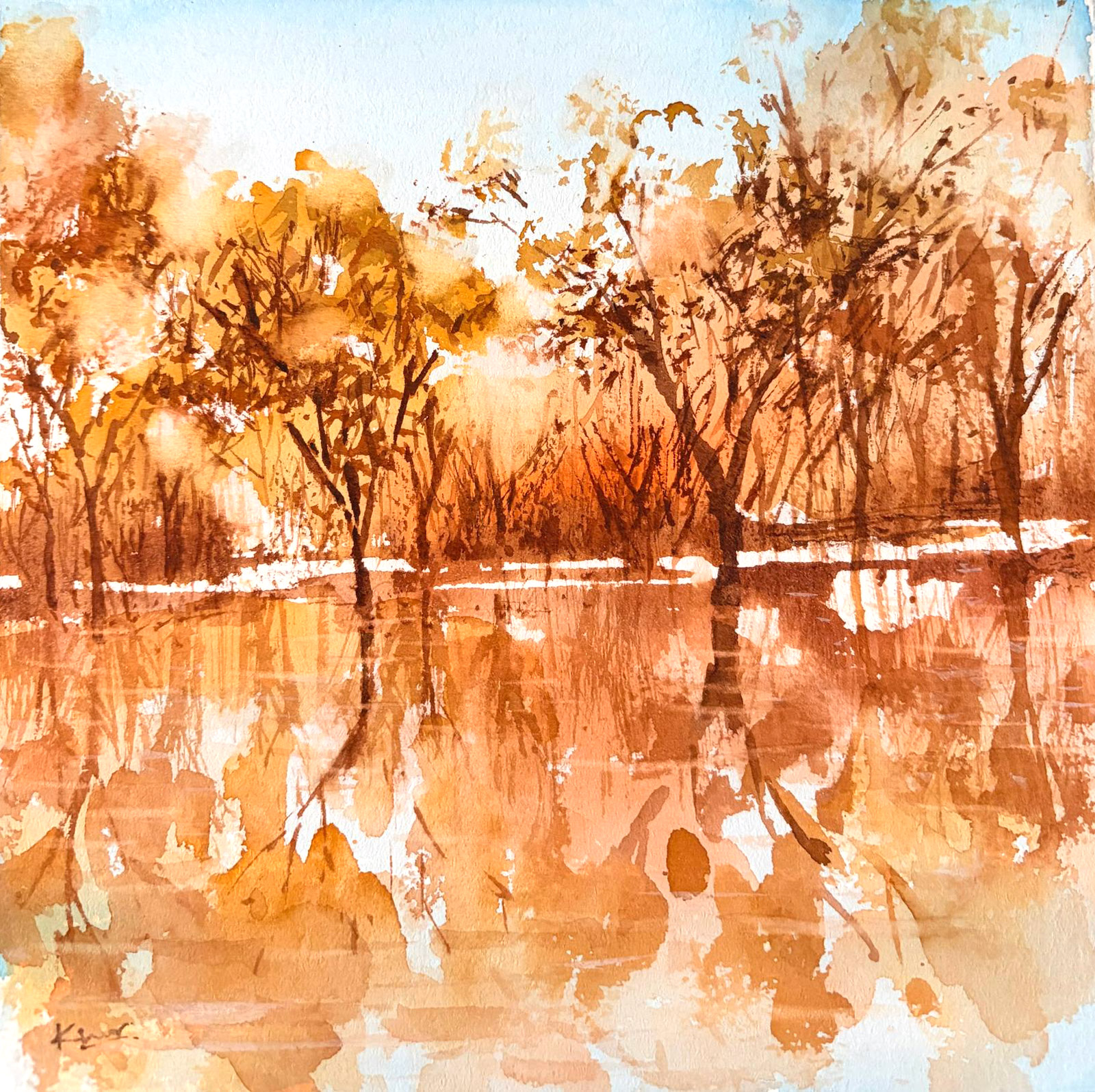 Warm — watercolour artwork by Jennie