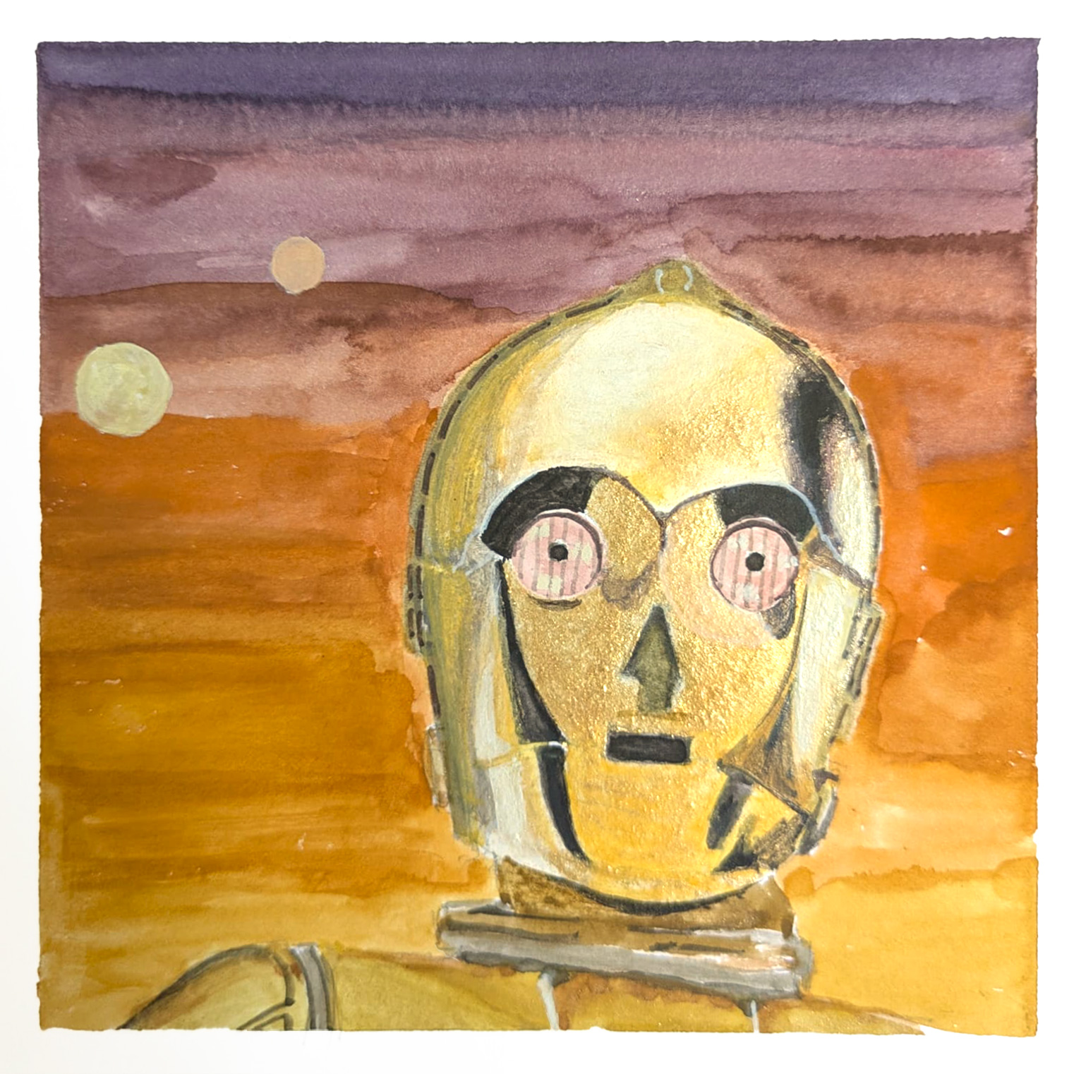 Warm — watercolour artwork by Kevin