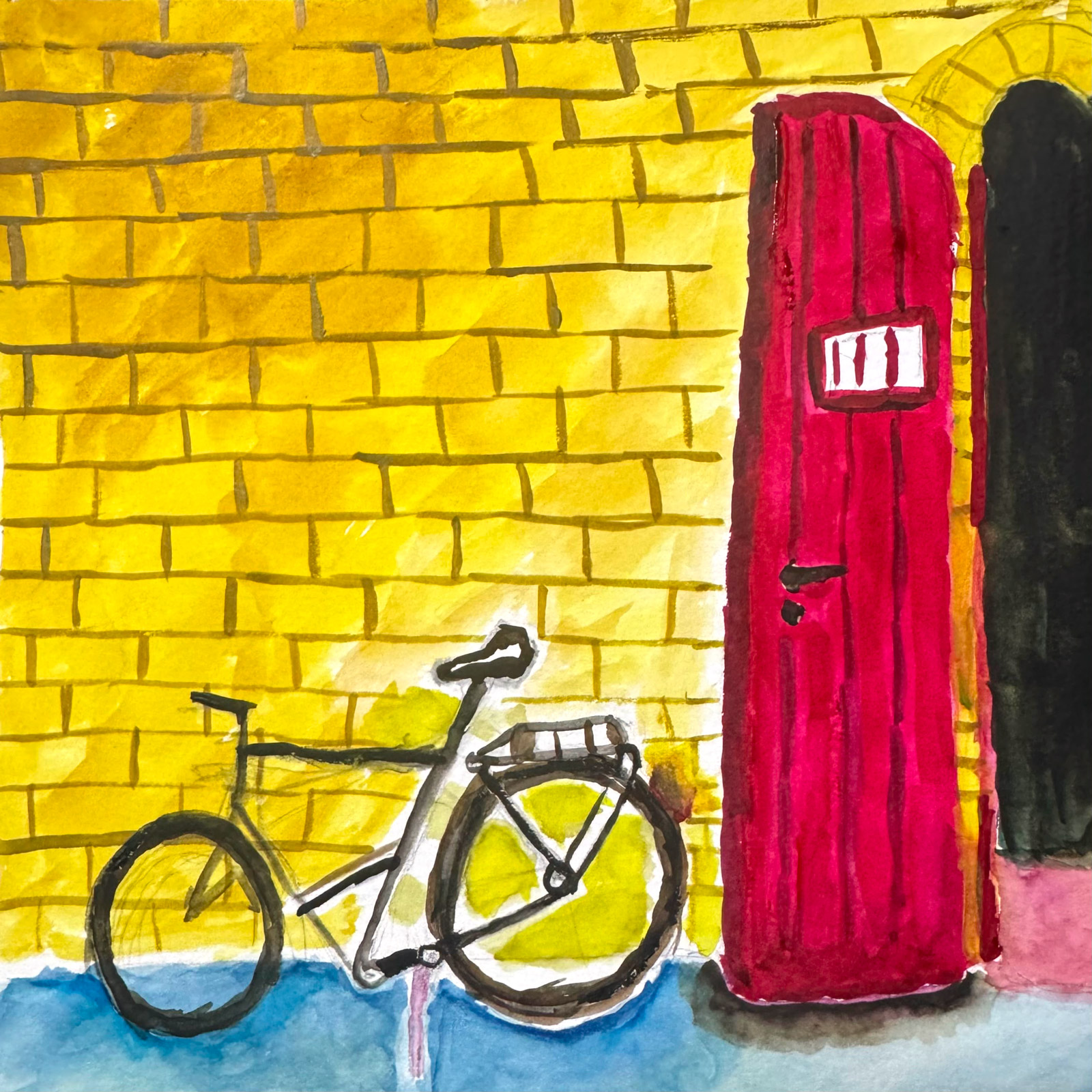 Warm — watercolour artwork by Madhavi