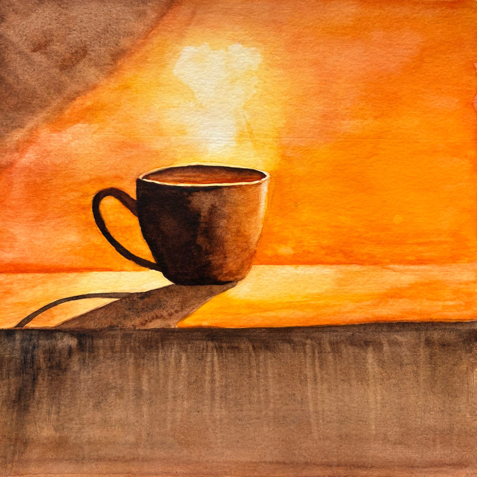 Warm — watercolour artwork by Sze Ling