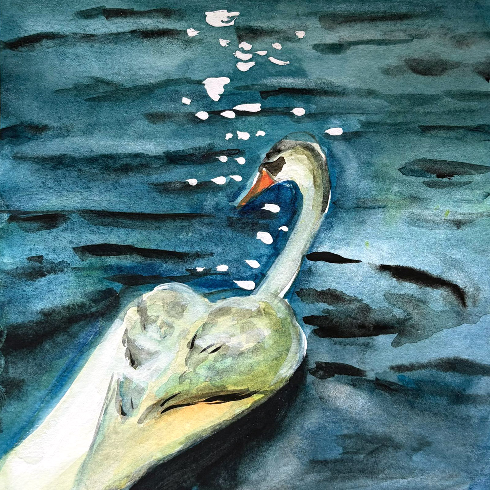 Cool — watercolour artwork by Abigail