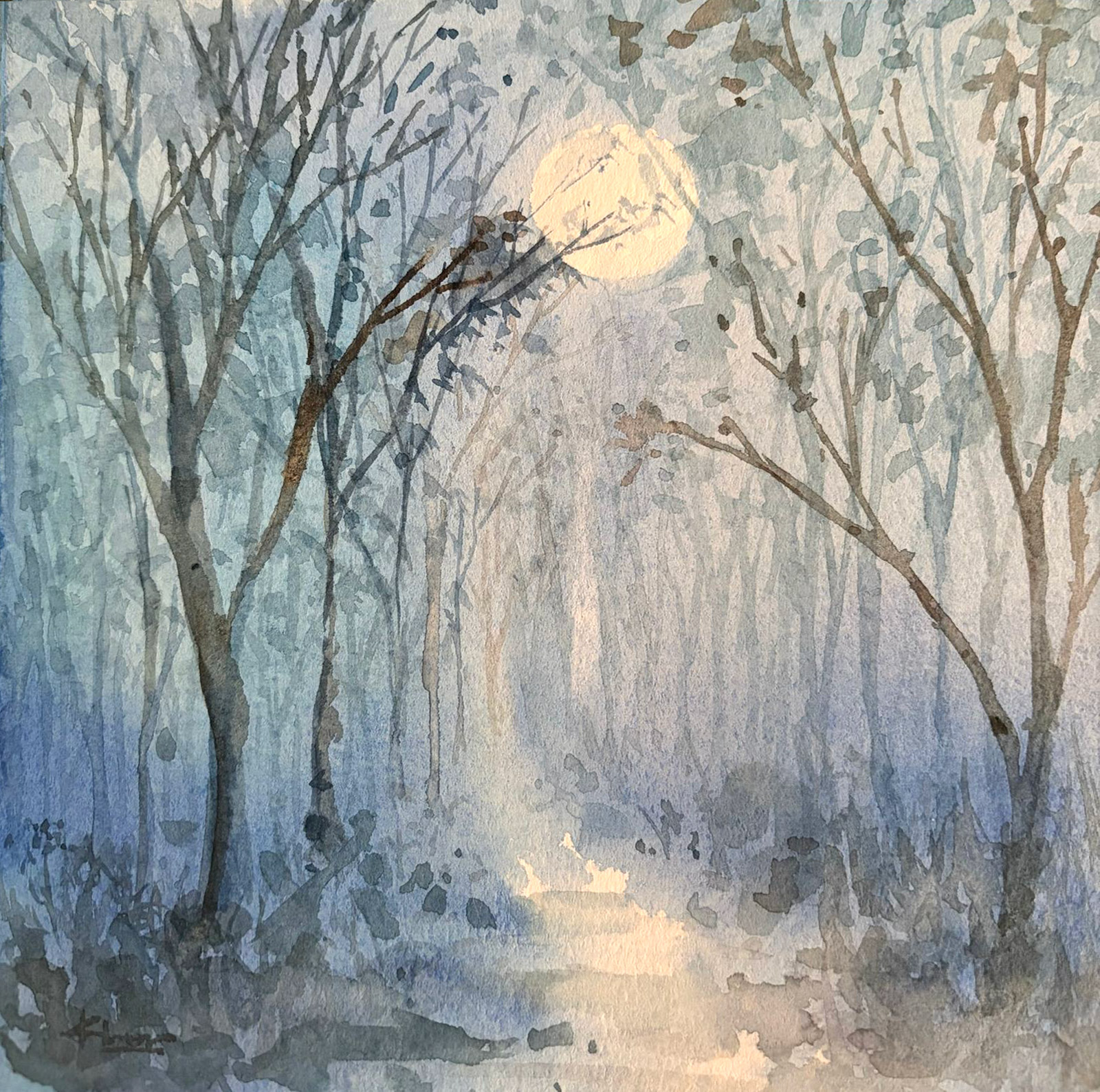 Cool — watercolour artwork by Jennie