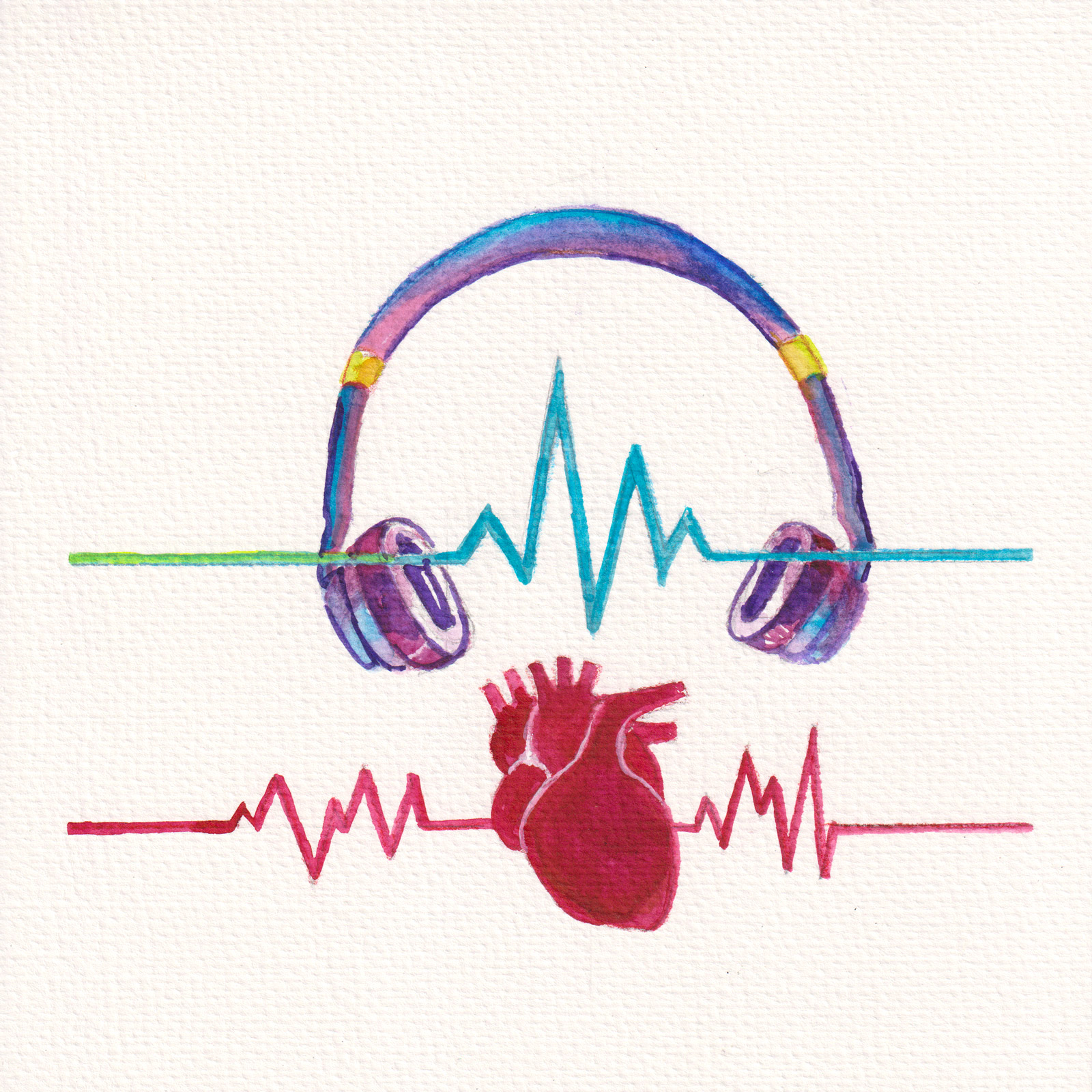 Pulse — watercolour artwork by Teresa Yong