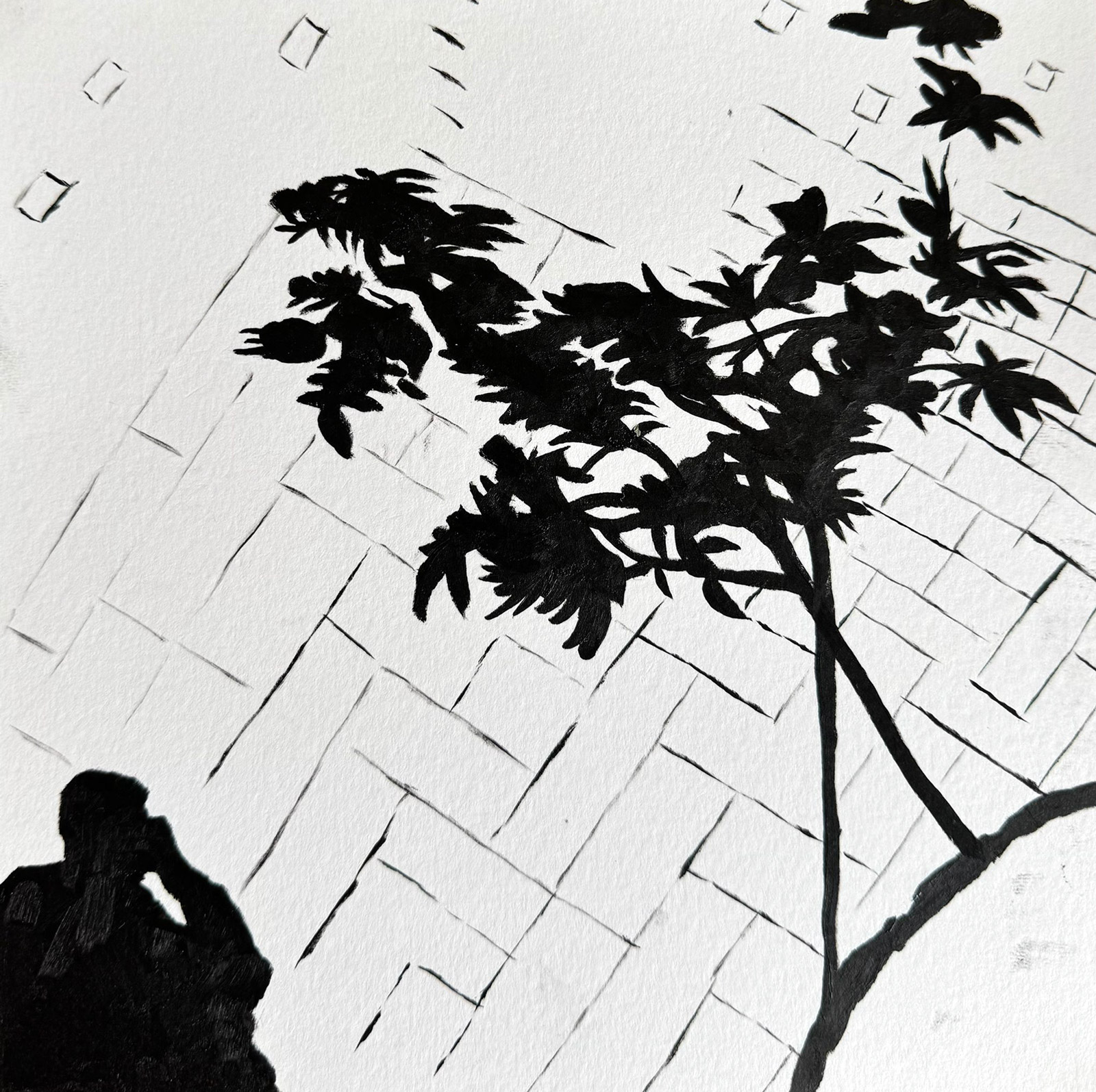 Shadow — oil artwork by Michael Wong