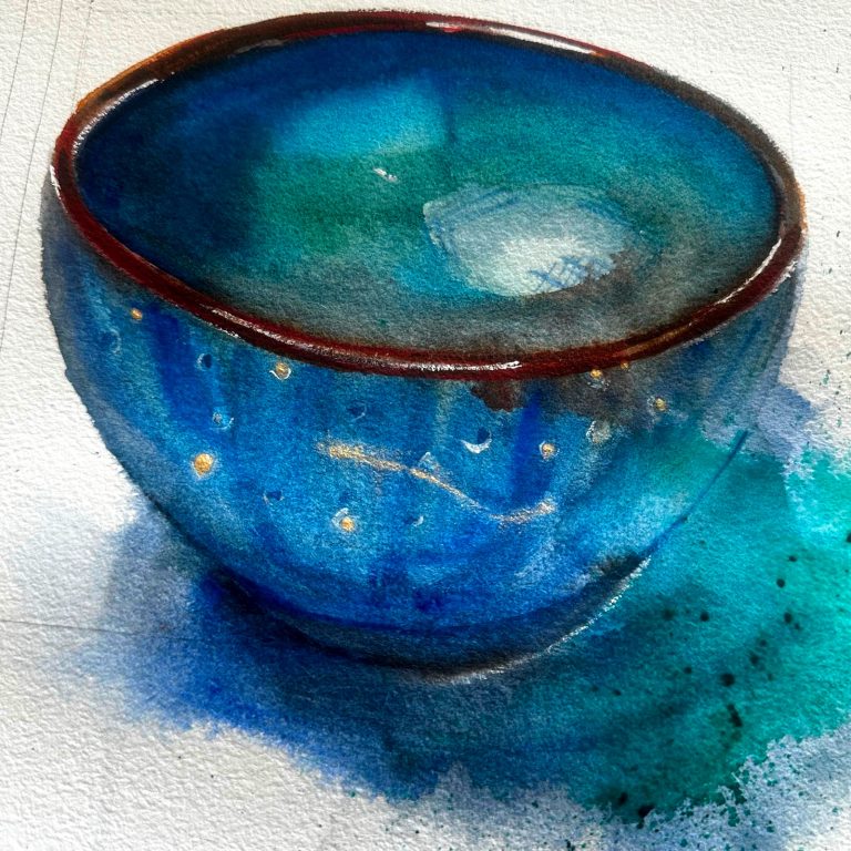 Fragile — watercolour artwork by Ananya