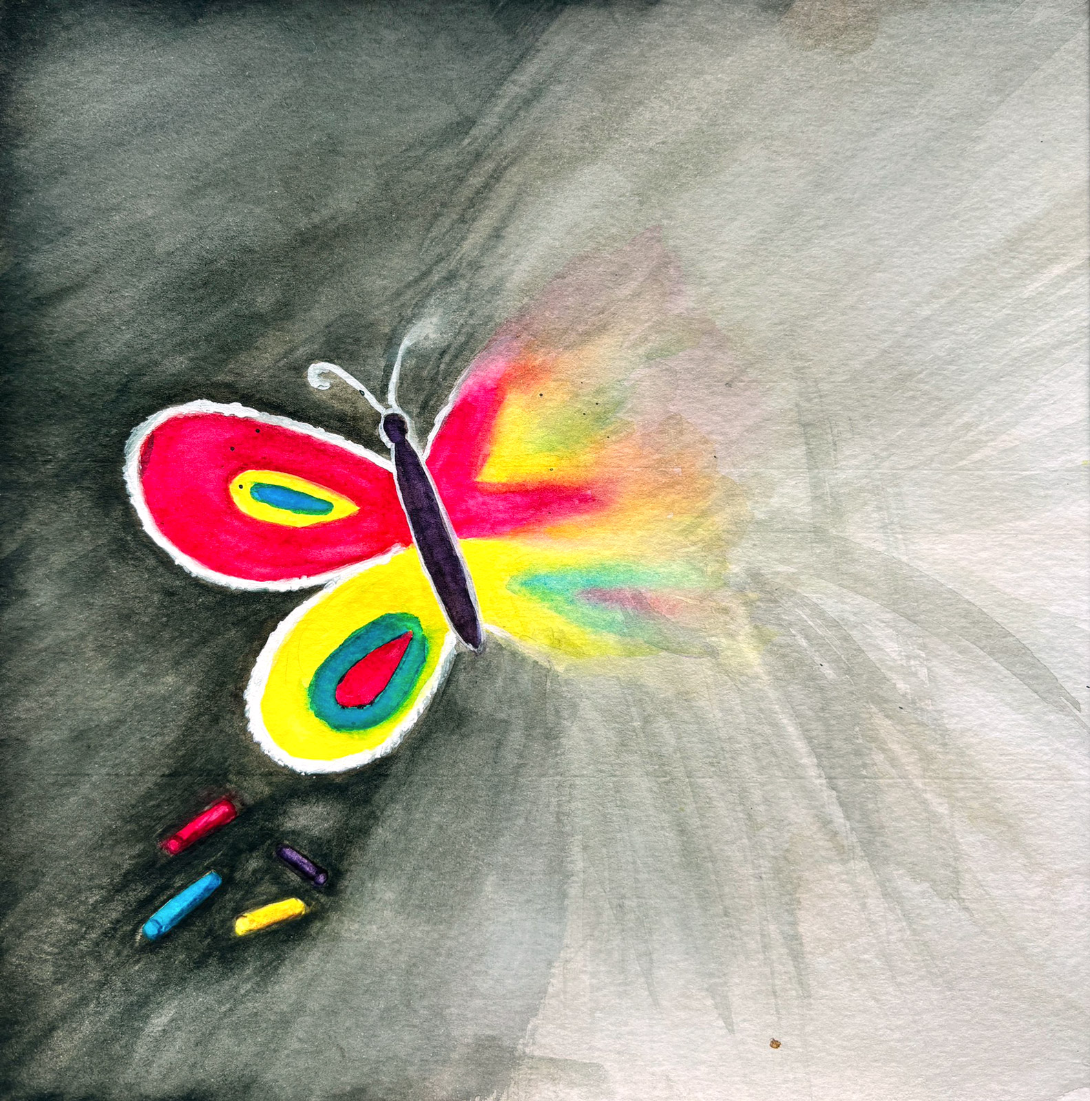Fragile — watercolour artwork by Sze Ling