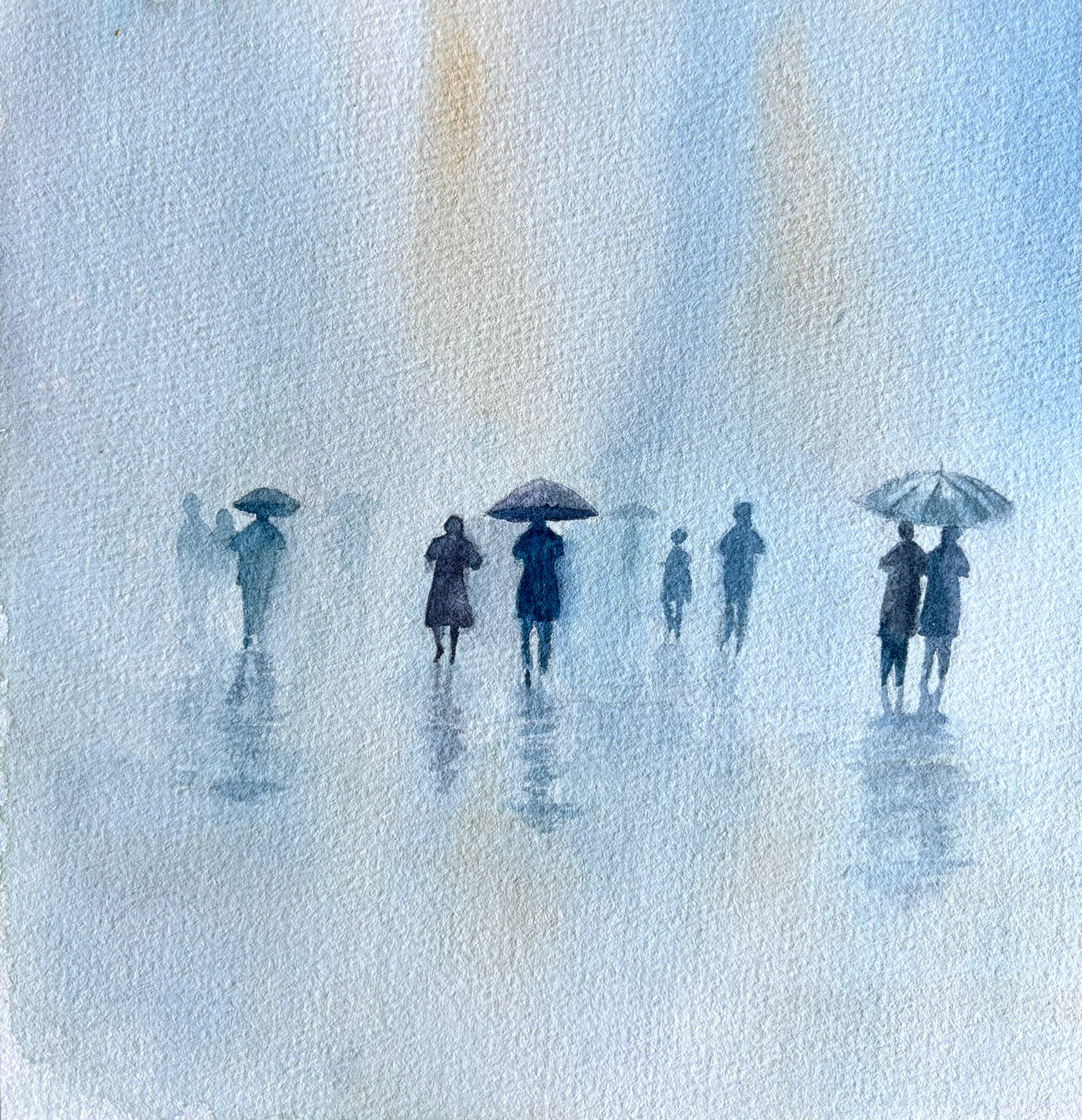Blur — watercolour artwork by Sze Ling