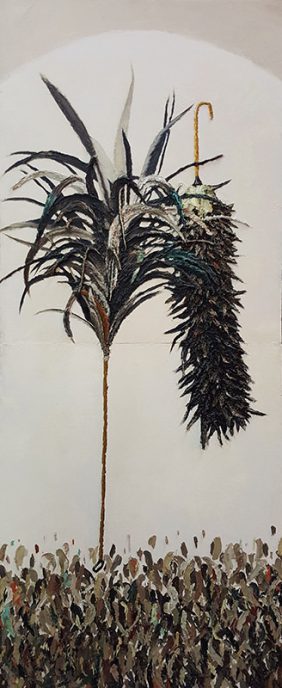 Oil on canvas, 152 x 61 cm