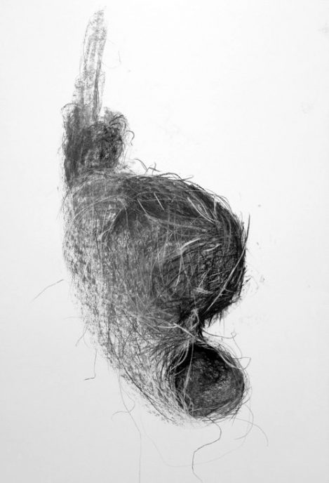 Charcoal on paper, 100 x 70 cm