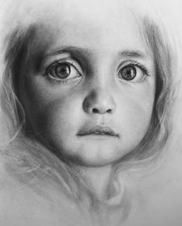 Charcoal on paper, 59.4 x 42 cm