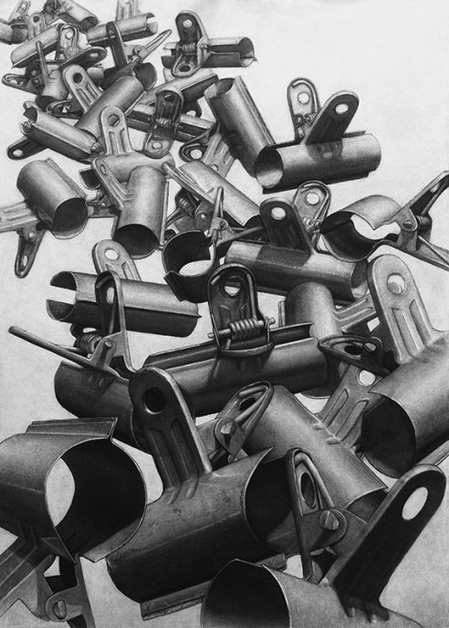 Charcoal on paper, 100 x 70 cm