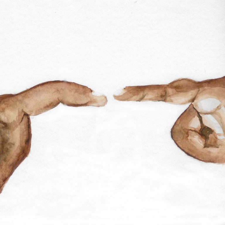 Connect — watercolour artwork by Lucretia