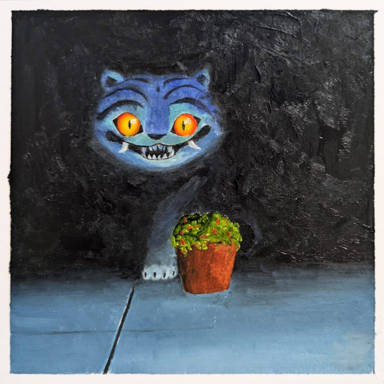 Hidden — oil artwork by Kevin