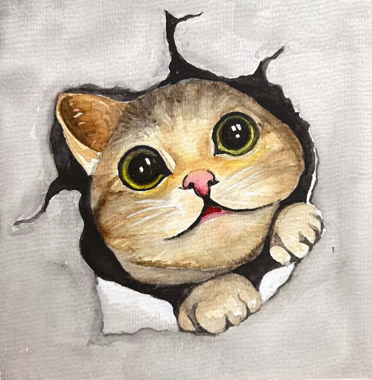 Hidden — watercolour artwork by Teresa Yong