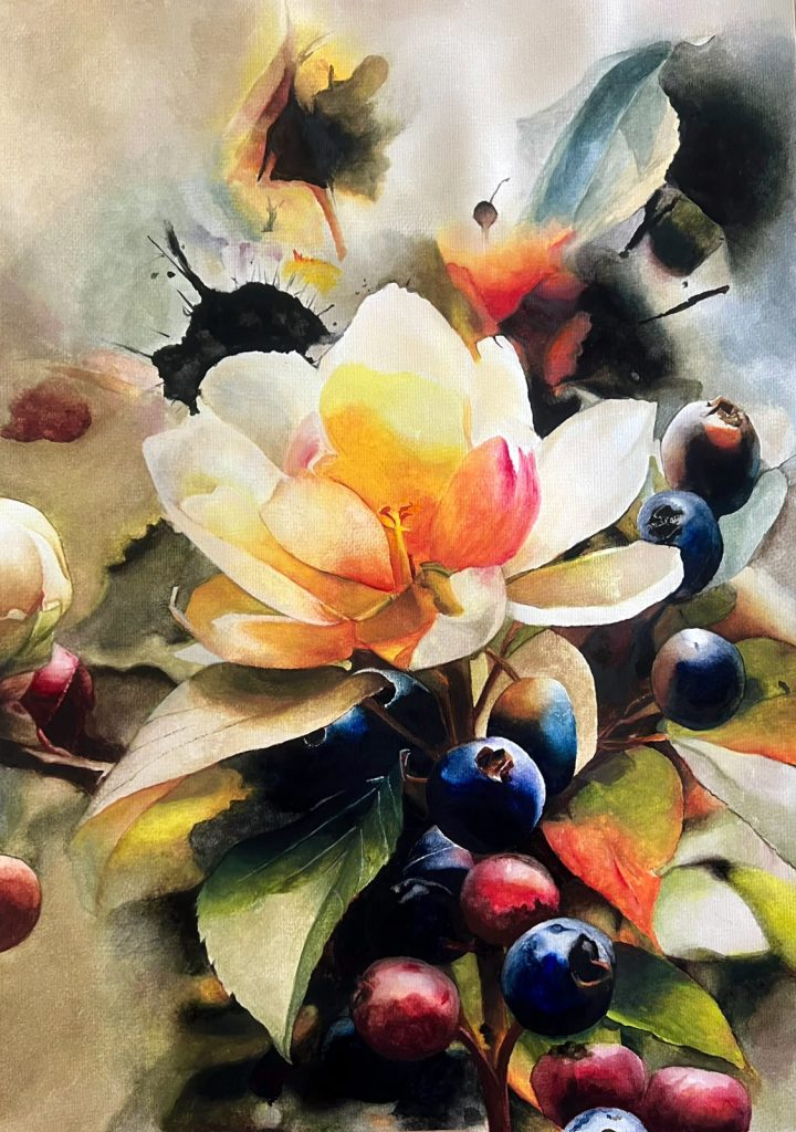 Floral, in Eclipse by Joyce Sim